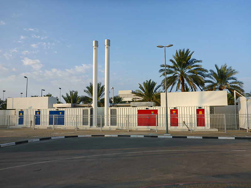 2x 1065 kVA Notstromcontainer für ein Rechenzentrum in Abu Dhabi
